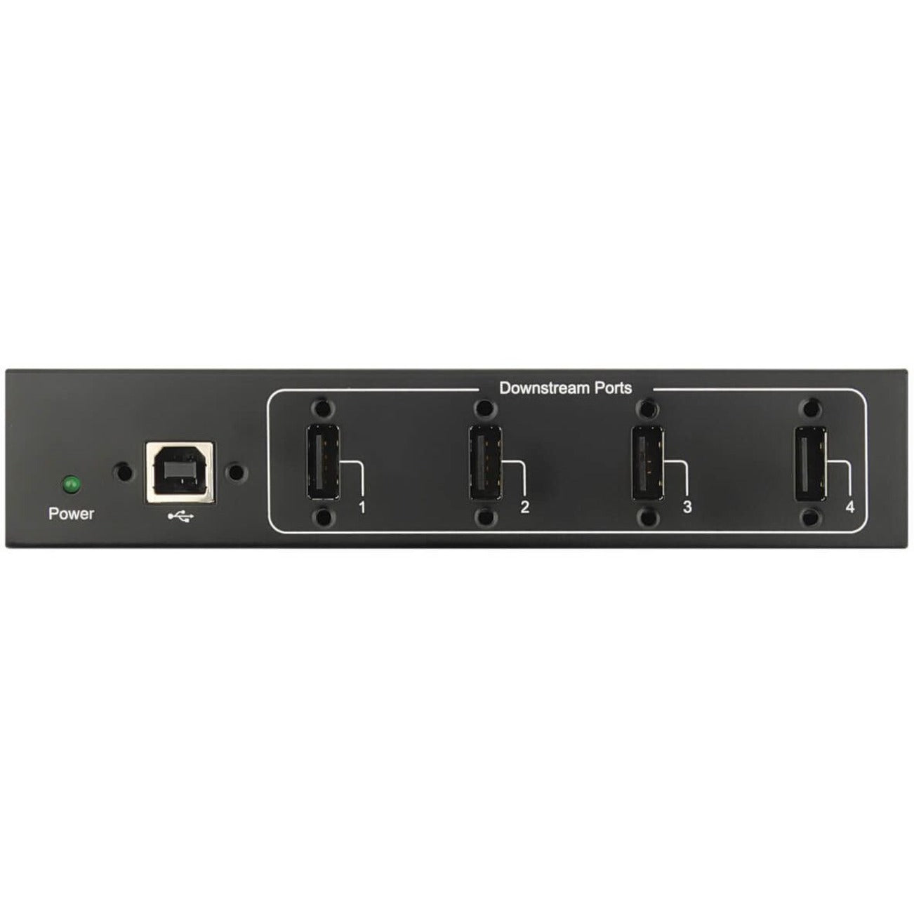 Tripp Lite 4-Port Industrial-Grade USB 2.0 Hub 15 kV ESD Immunity Metal Housing Wall/DIN Mountable