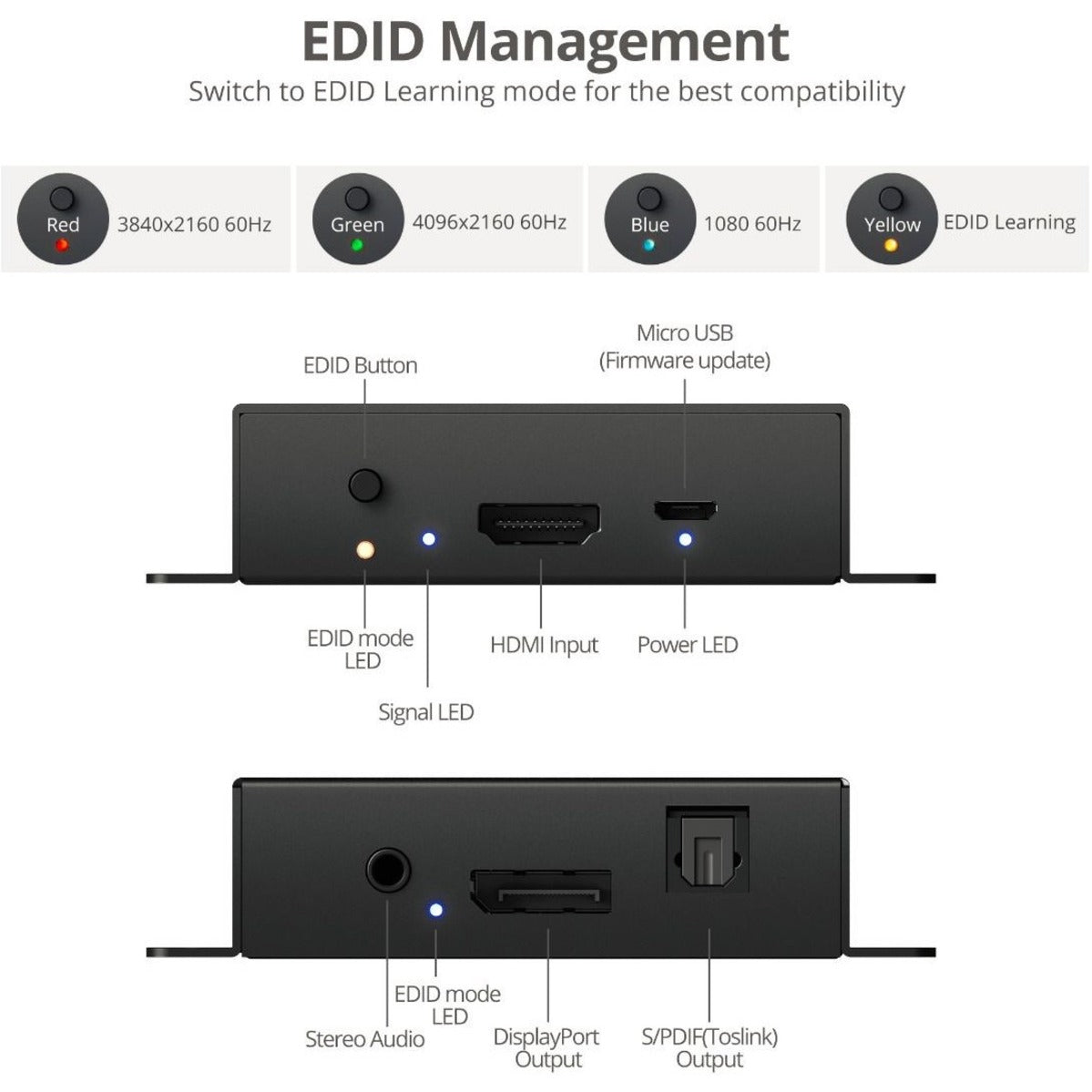 SIIG HDMI 2.0 to DisplayPort 1.2 Converter with Audio Extractor