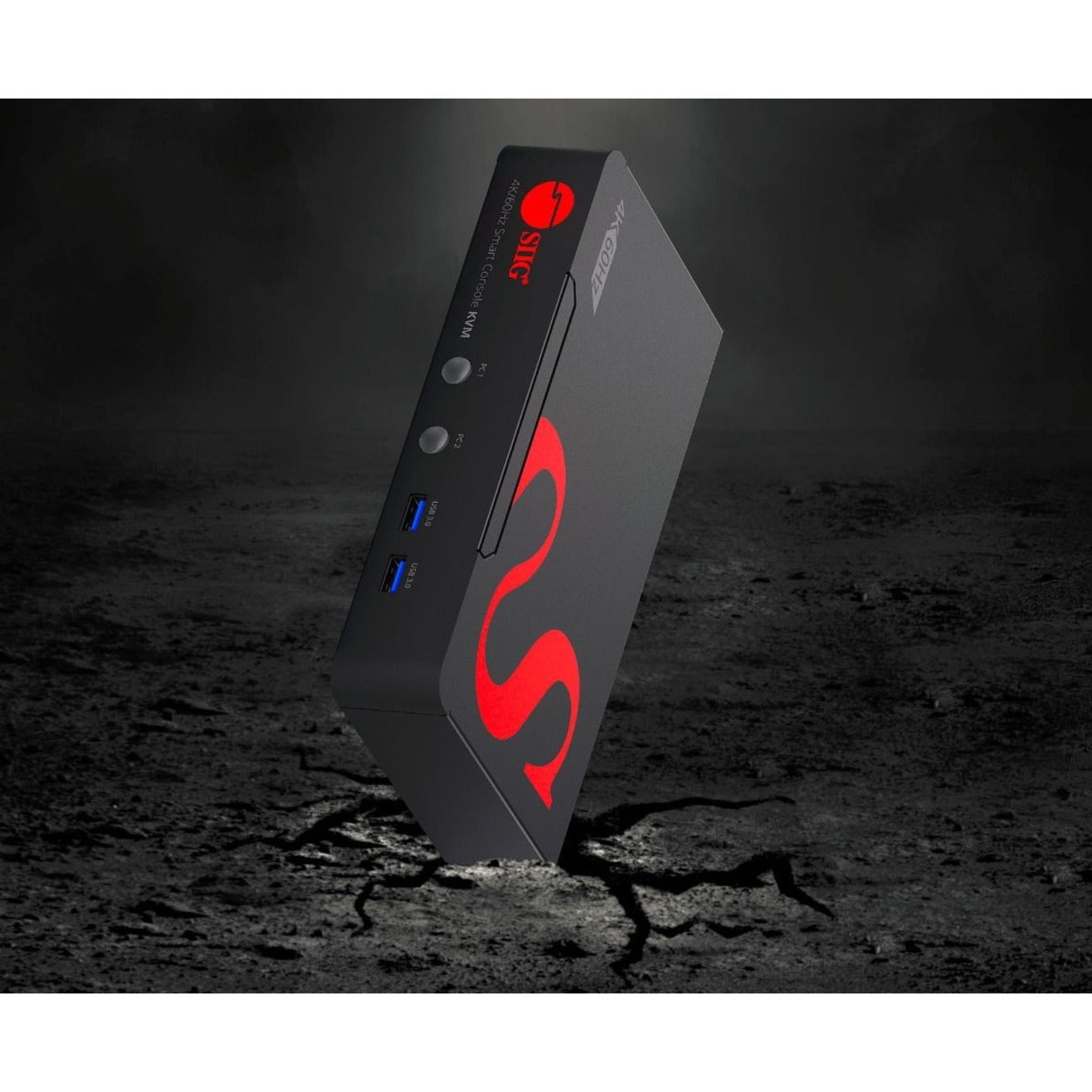 SIIG 2 Port 4K 60Hz DisplayPort 1.2 KVM Switch with USB 3.0 and Multi-Media ports