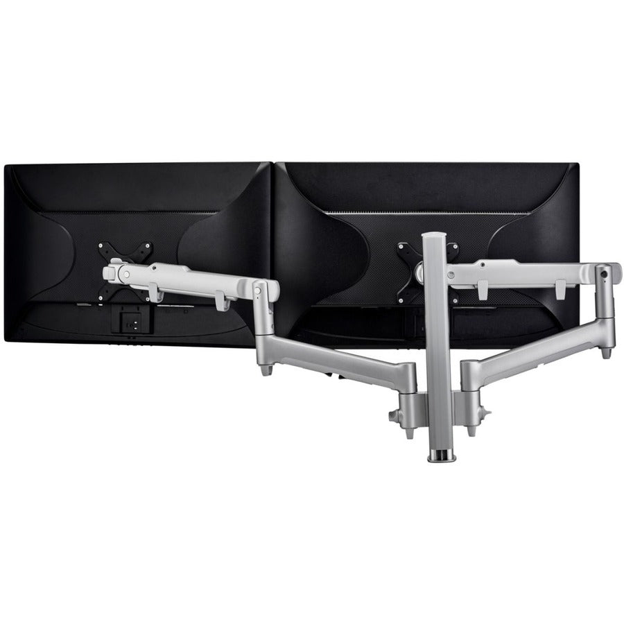 Atdec dual dynamic monitor arm desk mount - Flat and Curved up to 32in - VESA 75x75 100x100