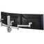 Atdec triple monitor arm desk mount - Flat and Curved up to 24in - VESA 75x75 100x100