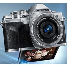 Olympus OM-D E-M10 Mark IV 20.3 Megapixel Mirrorless Camera with Lens - 0.55" - 1.65" - Silver