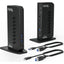 Plugable USB 3.0 and USB-C Universal Laptop Docking Station for Windows and Mac