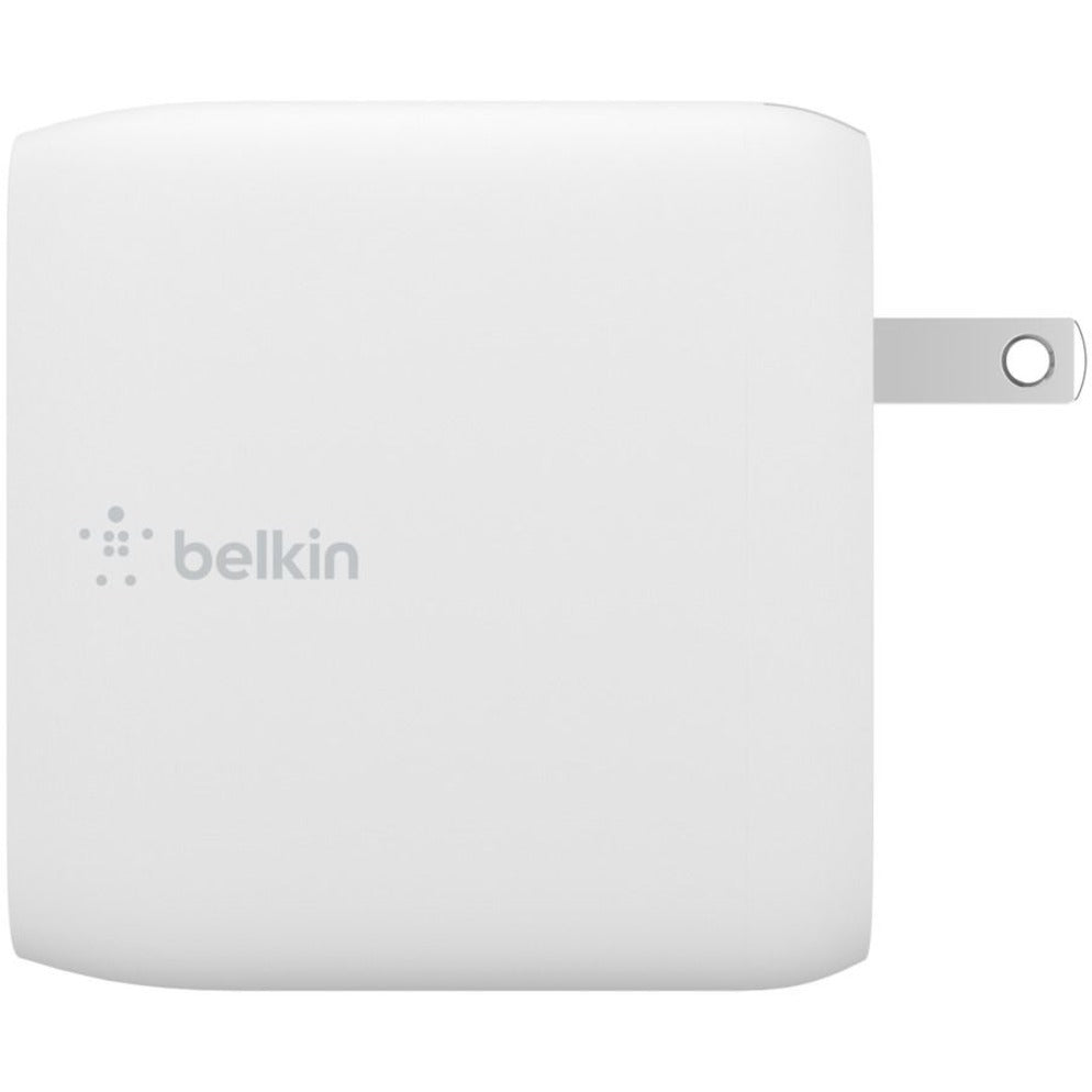 Belkin BoostCharge Dual USB-C GaN Wall Charger 68W and USB-C Cable Laptop Chromebook Charging - Power Adapter