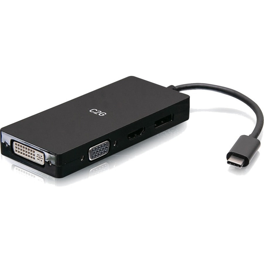 C2G USB C Multiport Adapter with HDMI DisplayPort DVI & VGA