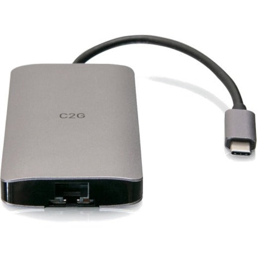 C2G USB C Dock with HDMI USB Ethernet SD USB C & Power up to 100W