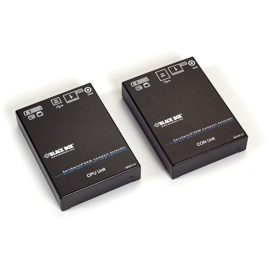 Black Box DKM Compact KVM Extender - DVI-D USB HID Single-Access CATx