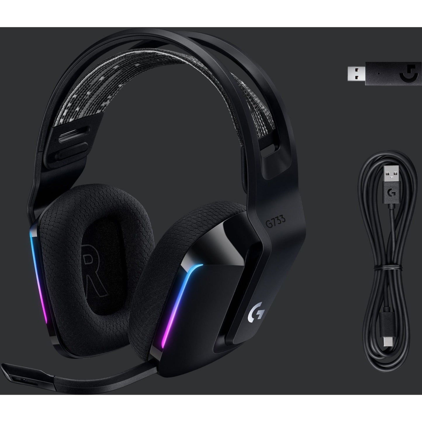 Logitech G733 Lightspeed Wireless RGB Gaming Headset