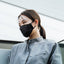 Moshi OmniGuard&trade; Mask with 3 Replaceable Nanohedron Filters - Ocean Black (S) PM 0.075 Filtration Anti-bacterial Treatment Washable and Reusable Includes Carry Pouch