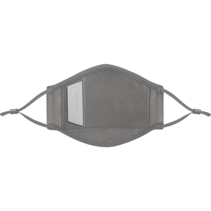Moshi OmniGuard&trade; Mask with 3 Replaceable Nanohedron Filters - Space Gray (S) PM 0.075 Filtration Anti-bacterial Treatment Washable and Reusable Includes Carry Pouch