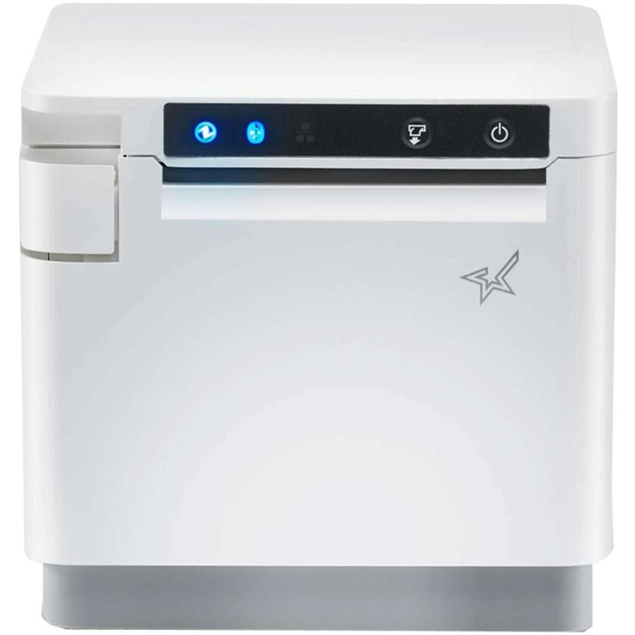 Star Micronics Star Micronic mCP31CB - Ethernet (LAN) USB-C Power Delivery for Android Windows and Mac (not iOS) Bluetooth CloudPRNT Peripheral Hub - 3" Receipt Printer - 250 mm/sec - Monochrome - Auto Cutter - White Color