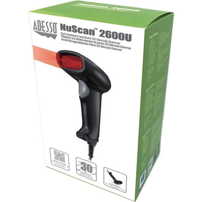 Adesso NuScan 2600U - Handheld 2D Barcode Scanner