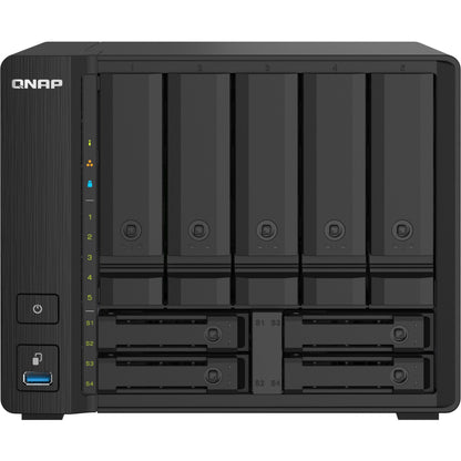 QNAP Compact 9-bay NAS with 10GbE SFP+ and 2.5GbE for Smoother File Applications