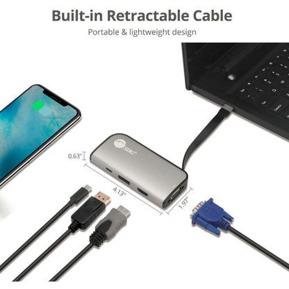 USB-C to Multi-Video MST Hub with 100W PD 3.0 - 4K@60Hz Ultra HD