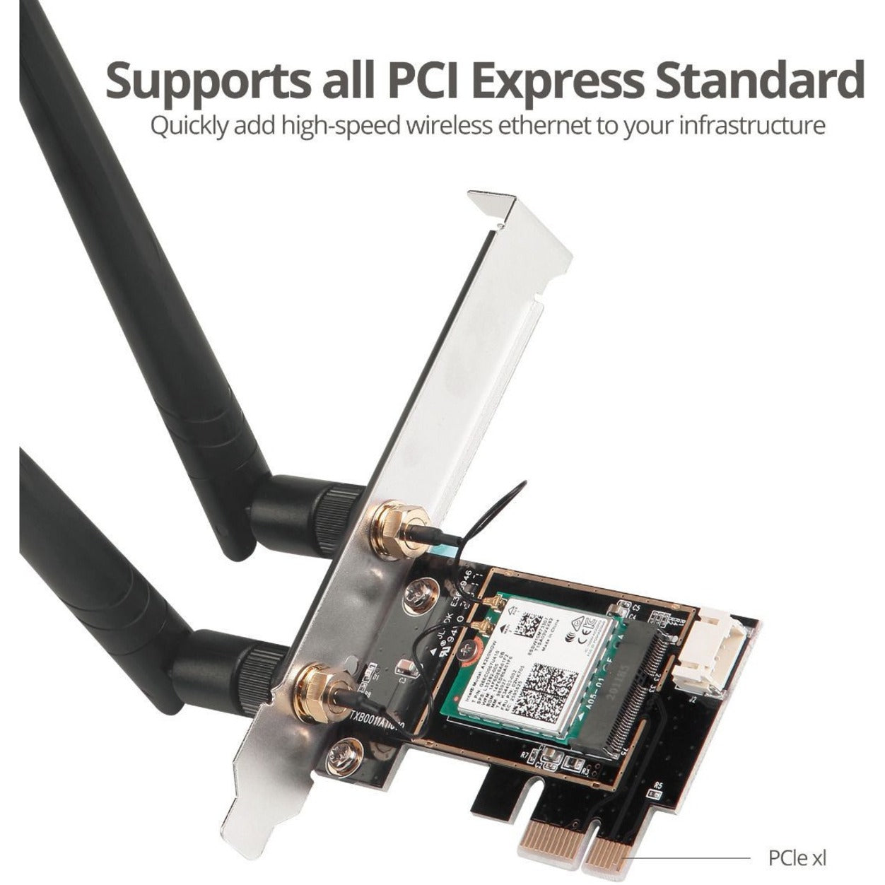 SIIG WiFi 6 Dual Band Ethernet PCIe Card - AX3000