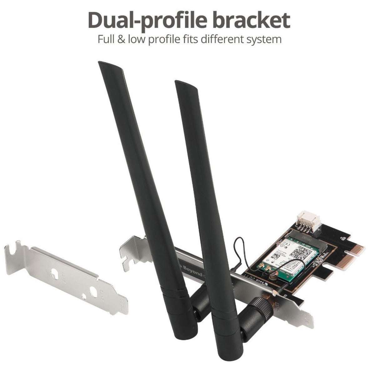 SIIG WiFi 6 Dual Band Ethernet PCIe Card - AX3000