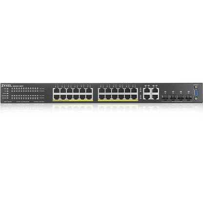 ZYXEL 24-port GbE L2 PoE Switch with GbE Uplink