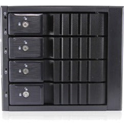 iStarUSA BPN-SEA340HD-BLACK Drive Enclosure for 5.25" - Serial ATA/600 12Gb/s SAS Host Interface Internal - Black