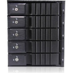 iStarUSA BPN-SEA350HD-BLACK Drive Enclosure for 5.25" - Serial ATA/600 12Gb/s SAS Host Interface Internal - Black