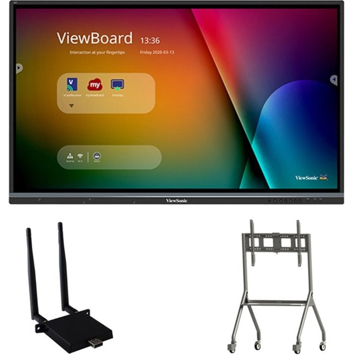 ViewSonic IFP7550-C4 - 75" ViewBoard Interactive Flat Panel Bundle with Chromebox