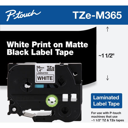 TZEM365 WHITE ON MATTE BLACK   