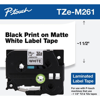TZEM261 BLACK IN MATTE WHITE   