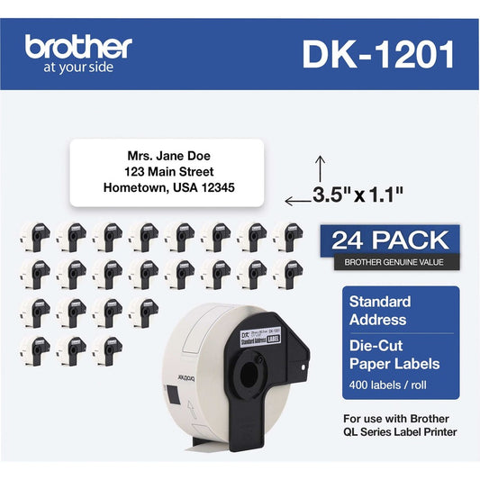 DK120124PK 24PK ADDRESS LABEL  