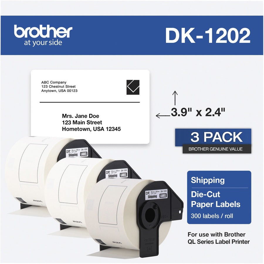 DK12023PK SHIPPING LABEL-3PK   