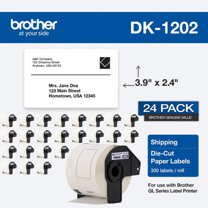 DK120224PK SHIPPING LABEL 24PK 