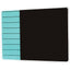 Viztex® Glacier Teal & Black Plan & Grid Glass Dry Erase Board - 17