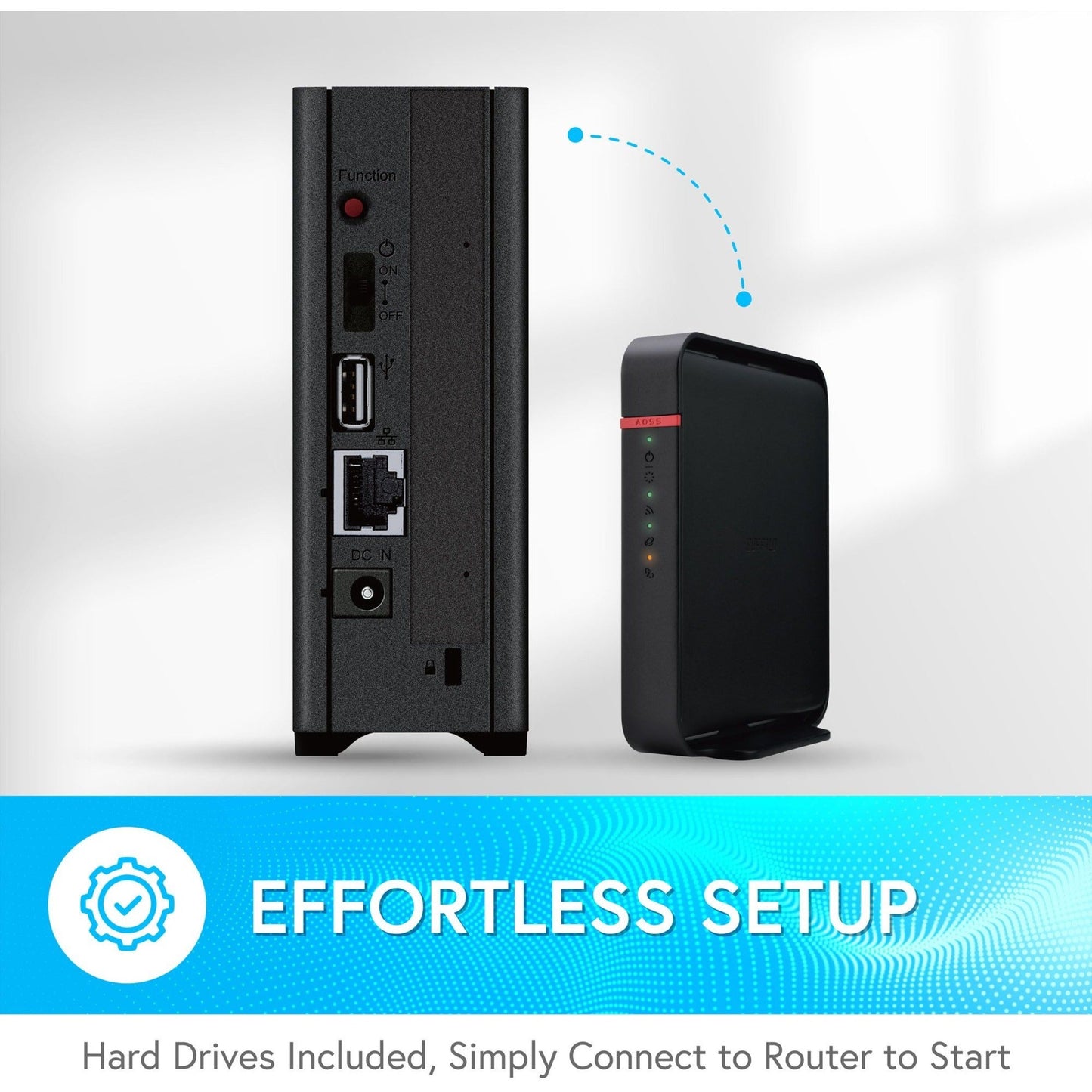 BUFFALO LinkStation 210 6TB NAS Home Office Private Cloud Data Storage with HDD Hard Drives Included/Computer Network Attached Storage/NAS Storage/Network Storage/Media Server