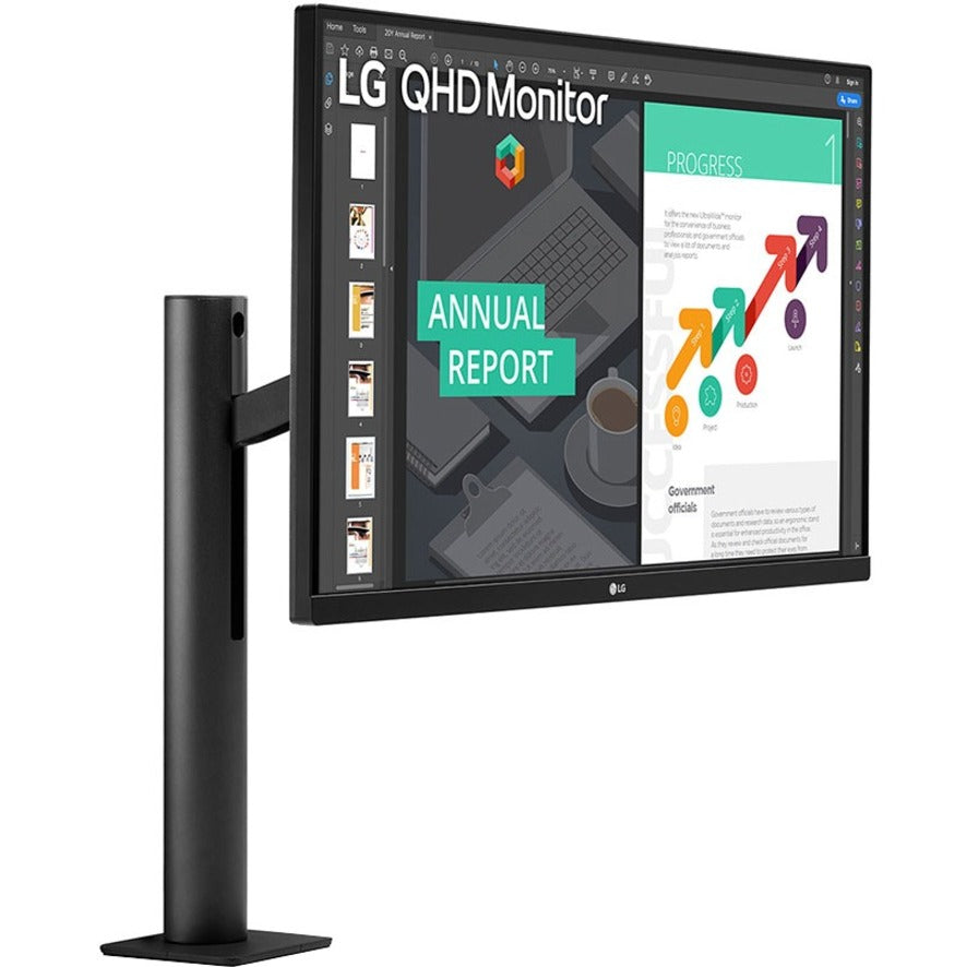 LG 27BN88Q-B 27" WQHD LCD Monitor - 16:9 - Textured Black