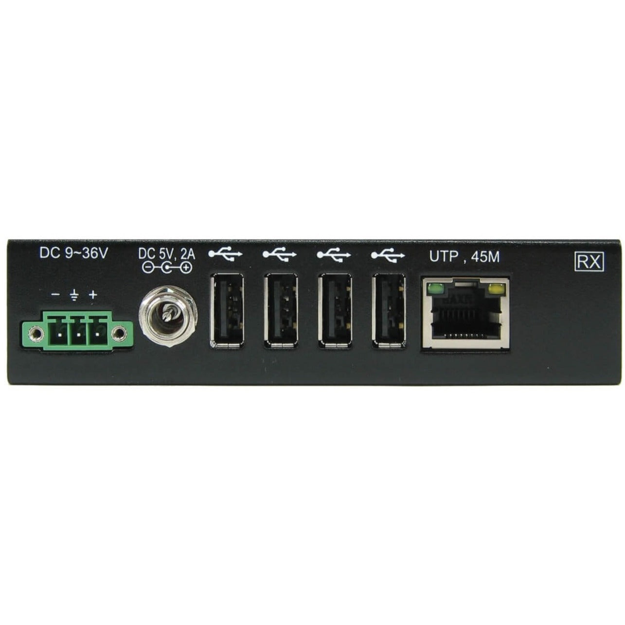 Tripp Lite 4-Port Industrial USB over Cat6 Extender ESD Protection PoC USB 2.0 Mountable 150 ft. (45.72 m) TAA