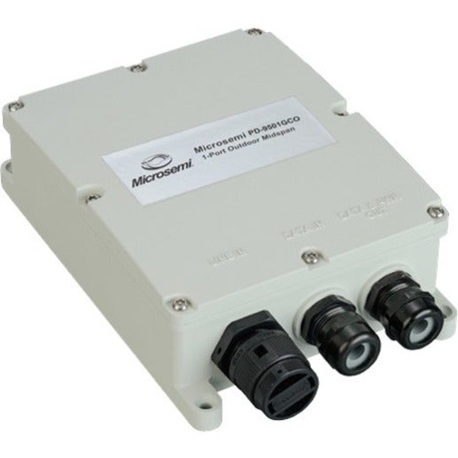 Microsemi 1 port 60W IEEE 802.3bt outdoor PoE midspan