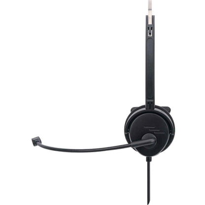 Manhattan Mono On-Ear Headset (USB) Microphone Boom (padded) Retail Box Packaging Adjustable Headband In-Line Volume Control Ear Cushion USB-A for both sound and mic use cable 1.5m Three Year Warranty