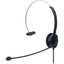 Manhattan Mono On-Ear Headset (USB) Microphone Boom (padded) Retail Box Packaging Adjustable Headband In-Line Volume Control Ear Cushion USB-A for both sound and mic use cable 1.5m Three Year Warranty