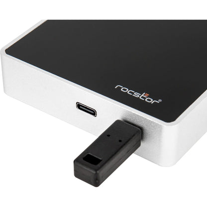 Rocstor Rocsecure EX32 2 TB Portable Rugged Hard Drive - 2.5" External - SATA (SATA/600) - Silver - TAA Compliant