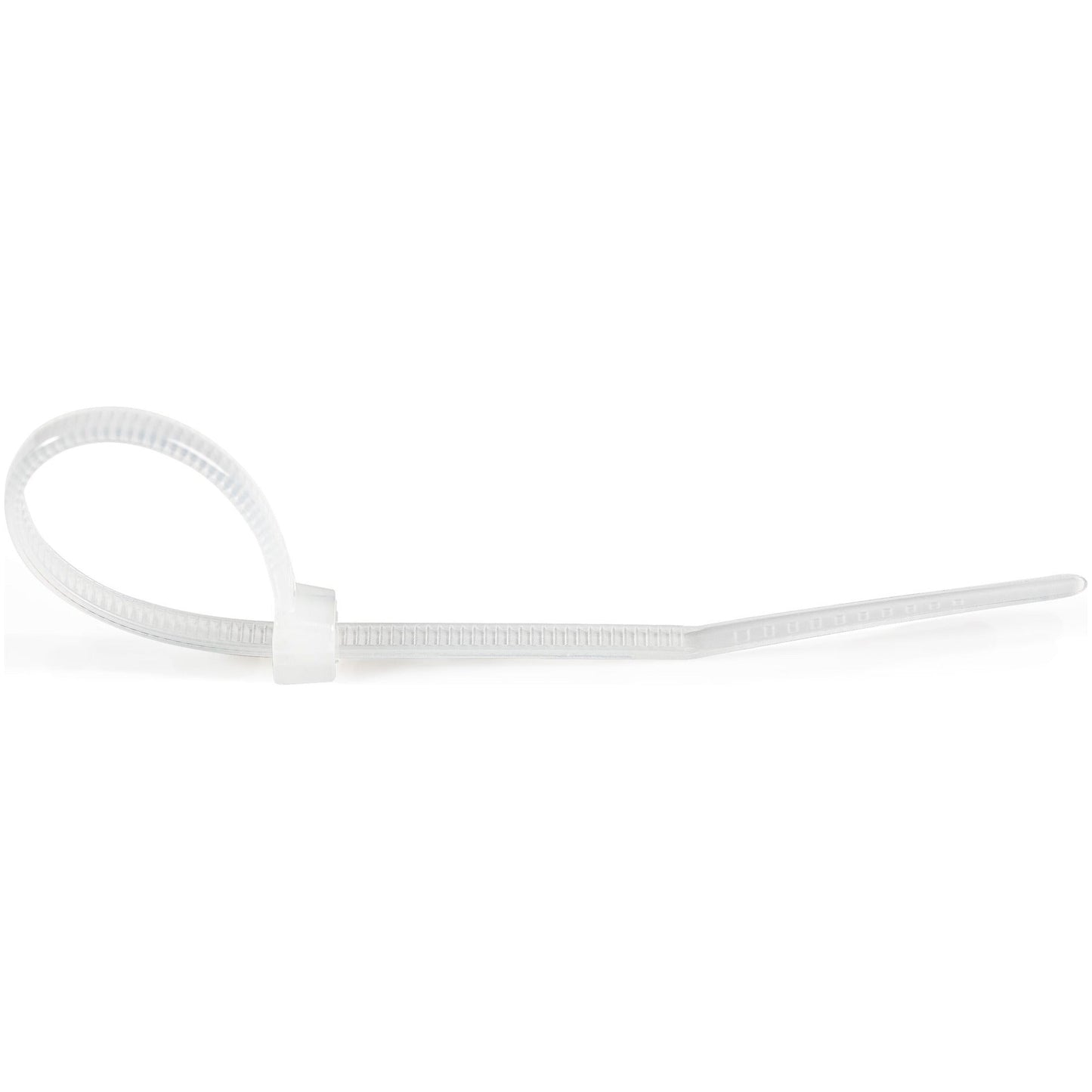 StarTech.com 4"(10cm) Cable Ties 7/8"(22mm) Dia 18lb(8kg) Tensile Strength Nylon Self Locking Zip Ties UL Listed 1000 Pack White