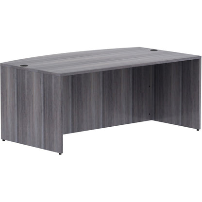 Lorell Essentials Laminate Bowfront Desk Shell