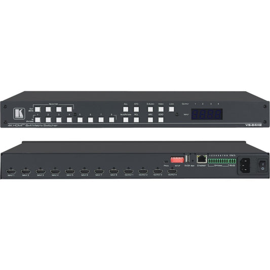 Kramer VS-84H2 8x4 4K HDR HDCP 2.2 Matrix Switcher with Digital Audio Routing