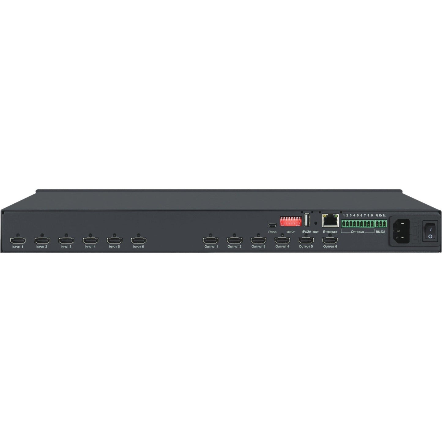 Kramer VS-66H2 6x6 4K HDR HDCP 2.2 Matrix Switcher with Digital Audio Routing