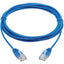 Tripp Lite Cat6 Gigabit Molded Ultra-Slim UTP Ethernet Cable (RJ45 M/M) Blue 10 ft. (3.05 m)