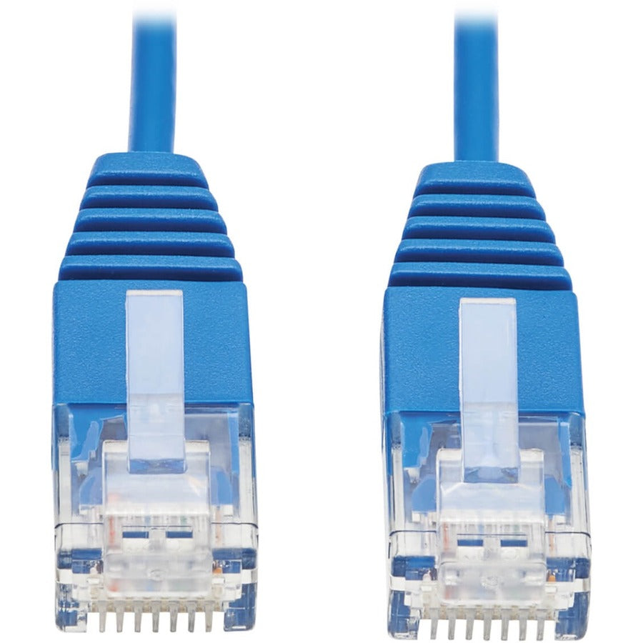 Tripp Lite Cat6a 10G Certified Molded Ultra-Slim UTP Ethernet Cable (RJ45 M/M) Blue 10ft.