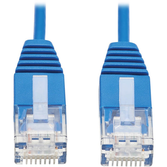 Tripp Lite Cat6a 10G Certified Molded Ultra-Slim UTP Ethernet Cable (RJ45 M/M) Blue 10ft.