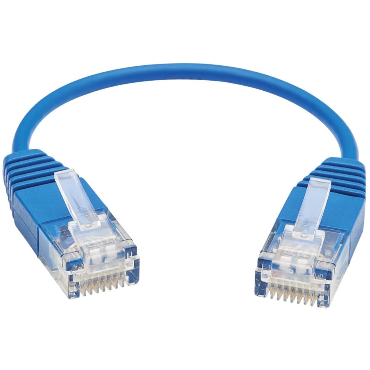 Tripp Lite Cat6a 10G Certified Molded Ultra-Slim UTP Ethernet Cable (RJ45 M/M) Blue 6 in.