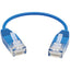 Tripp Lite Cat6a 10G Certified Molded Ultra-Slim UTP Ethernet Cable (RJ45 M/M) Blue 6 in.