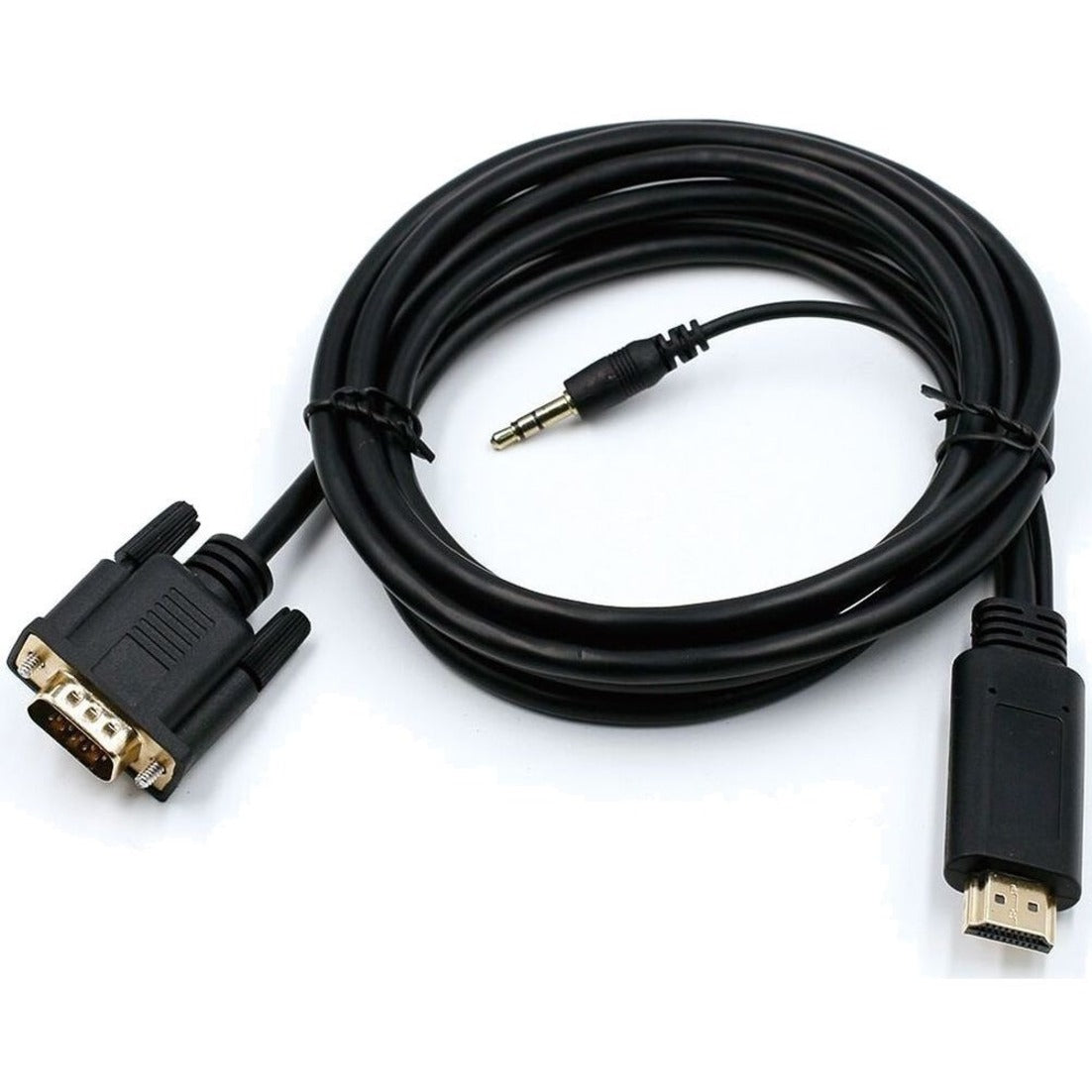 4XEM 3 ft HDMI to VGA with 3.5mm Audio