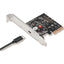 SIIG Single USB 3.2 Type-C Gen 2x2 20G PCIe Card Dual Profile Design