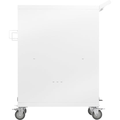 Tripp Lite Safe-IT Multi-Device UV Charging Cart Hospital-Grade 32 AC Outlets Laptops Chromebooks Antimicrobial White