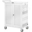 Tripp Lite Safe-IT Multi-Device UV Charging Cart Hospital-Grade 32 AC Outlets Laptops Chromebooks Antimicrobial White